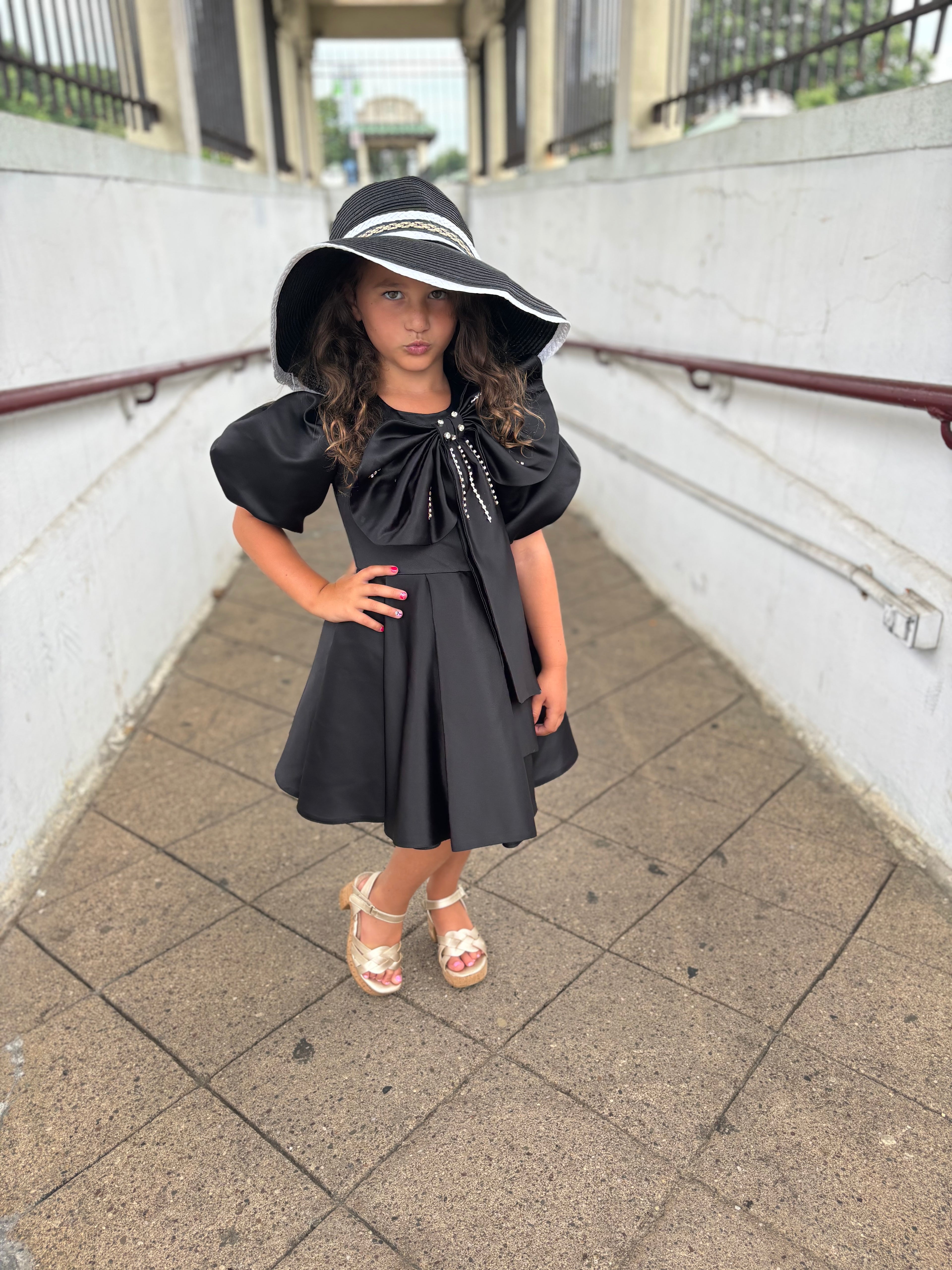 Beautifully Bow Black Dress